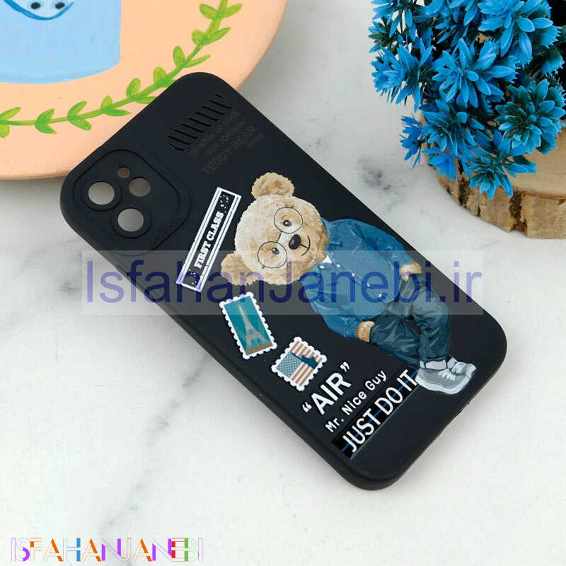 اصفهان جانبی-قاب سیلیکونی طرحدار محافظ لنزدار iPhone 11