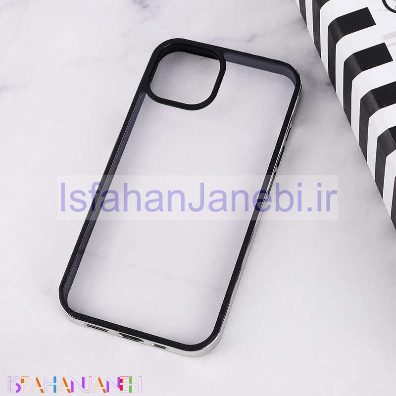 اصفهان جانبی-قاب Q Series آیفون iPhone 13 / 14 شفاف دور رنگی