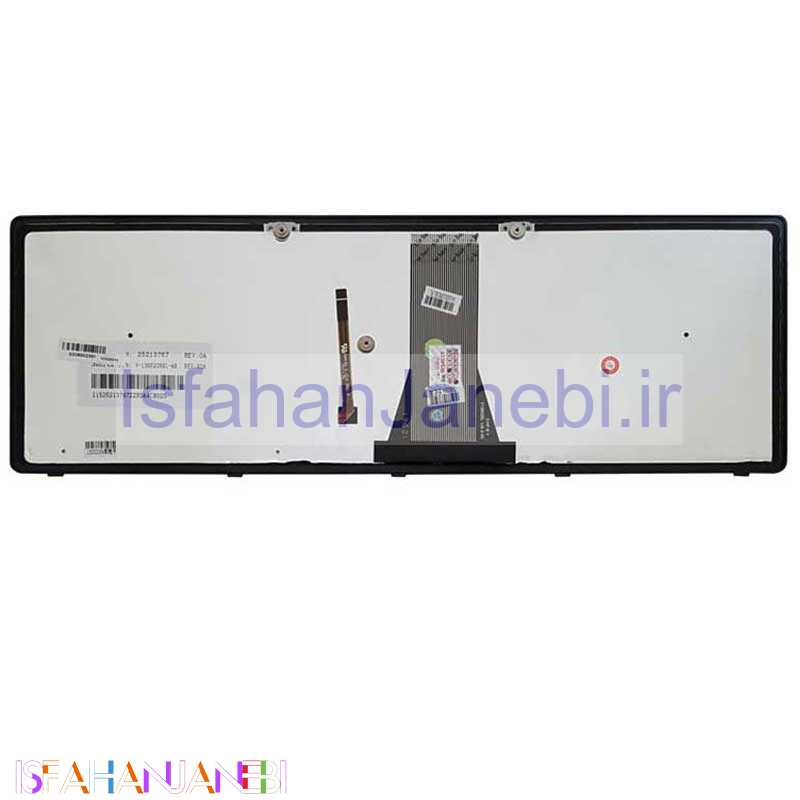 اصفهان جانبی-کیبورد لپ تاپ لنوو Lenovo IdeaPad Z510 -Z500 با فریم نقره ای - مشکی