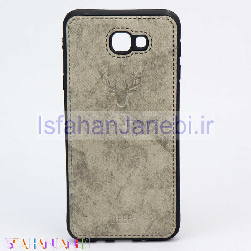 اصفهان جانبی-قاب چرمی طرح گوزن Samsung J5 Prime خاکستری
