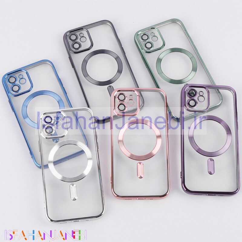اصفهان جانبی-قاب شفاف MagSafe ژله ای محافظ لنزدار iPhone 12