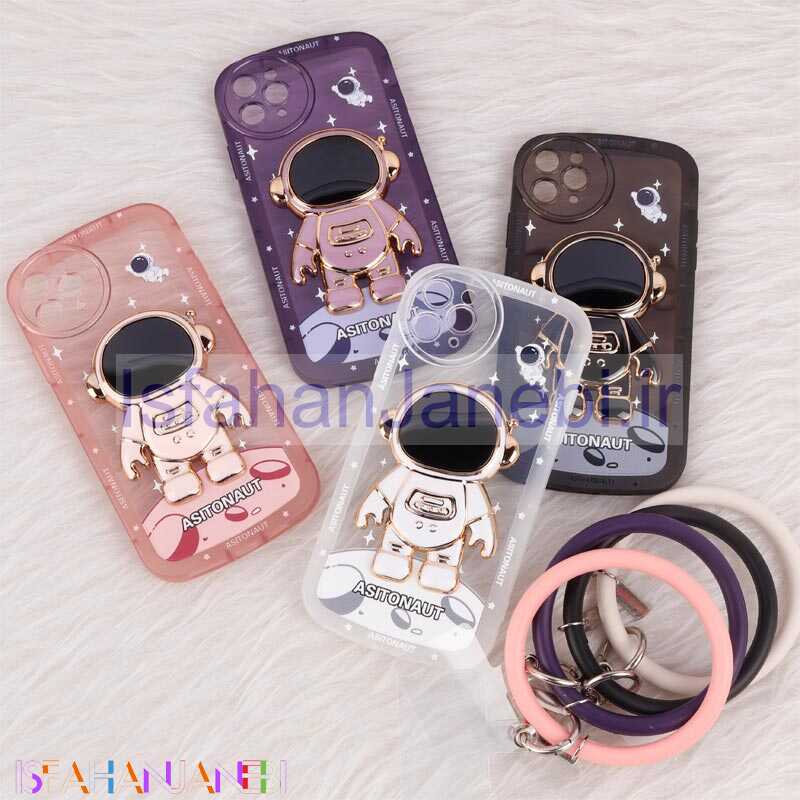 اصفهان جانبی-قاب استند آدمکی محافظ لنزدار + آویز دستی iPhone 11 Pro Max