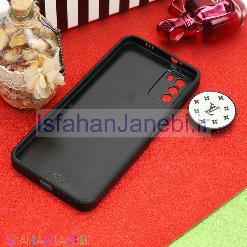 اصفهان جانبی-قاب محافظ لنزدار آینه ای + پاپ سوکت طرح LV مشکی Xiaomi Poco M3