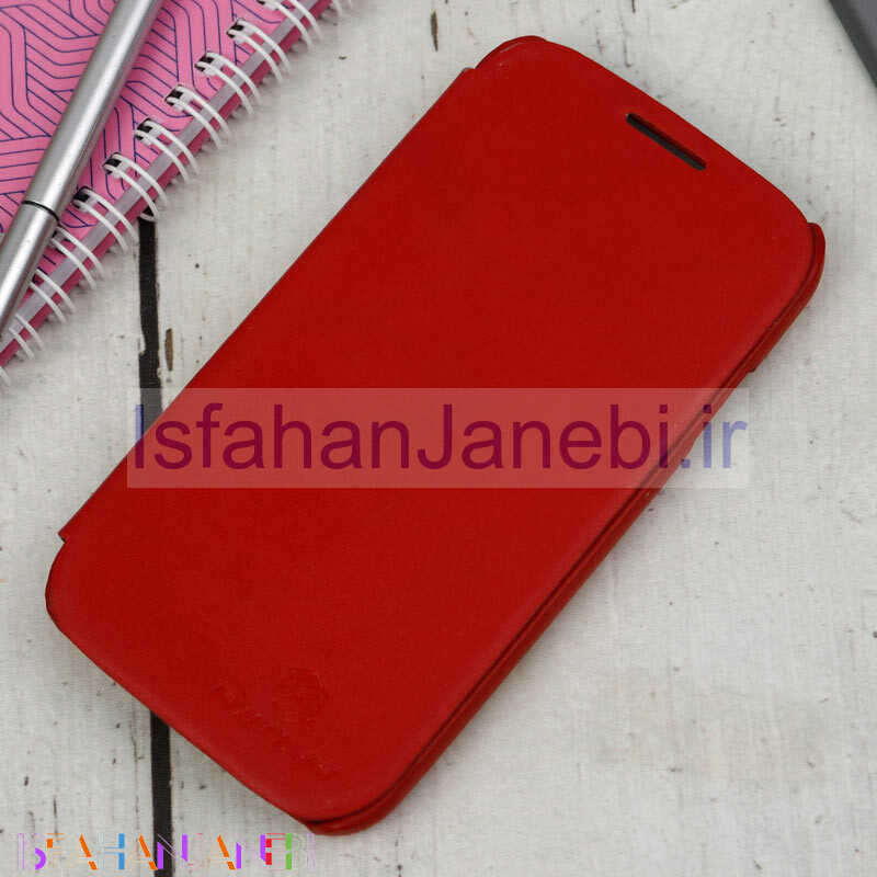 اصفهان جانبی-کیف ضدضربه Frosted نیلکین Samsung Galaxy S4 قرمز