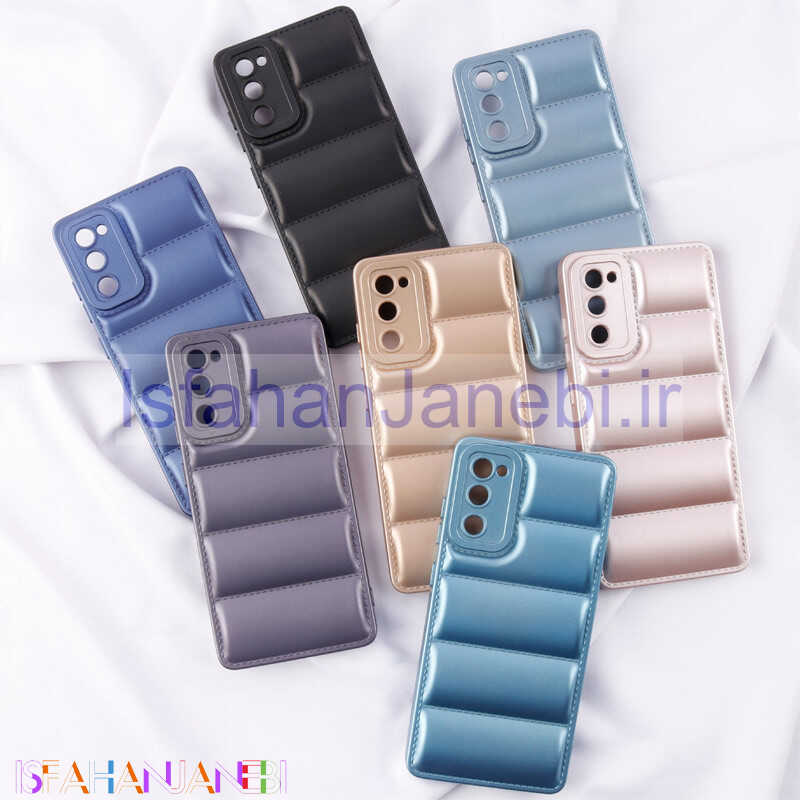 اصفهان جانبی-قاب پافر ژله ای براق محافظ لنزدار Samsung Galaxy S20 FE