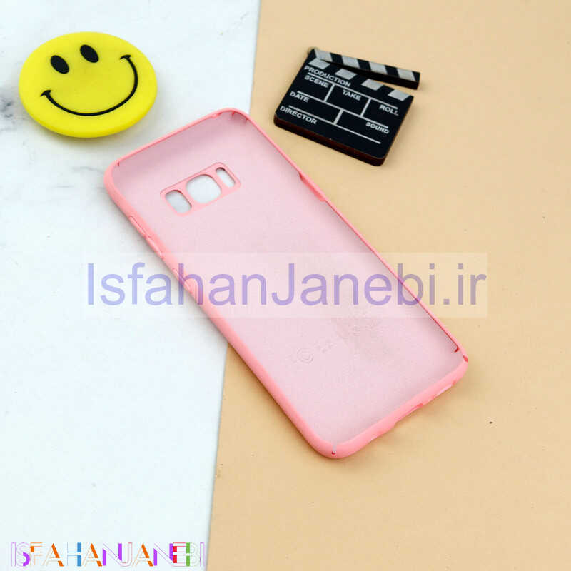 اصفهان جانبی-قاب سیلیکونی محافظ لنزدار Samsung Galaxy S8 صورتی
