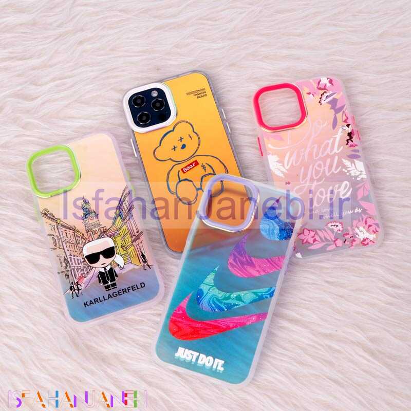 اصفهان جانبی-قاب ضد ضربه هولوگرامی دور لنز رنگی iPhone 12 Pro Max