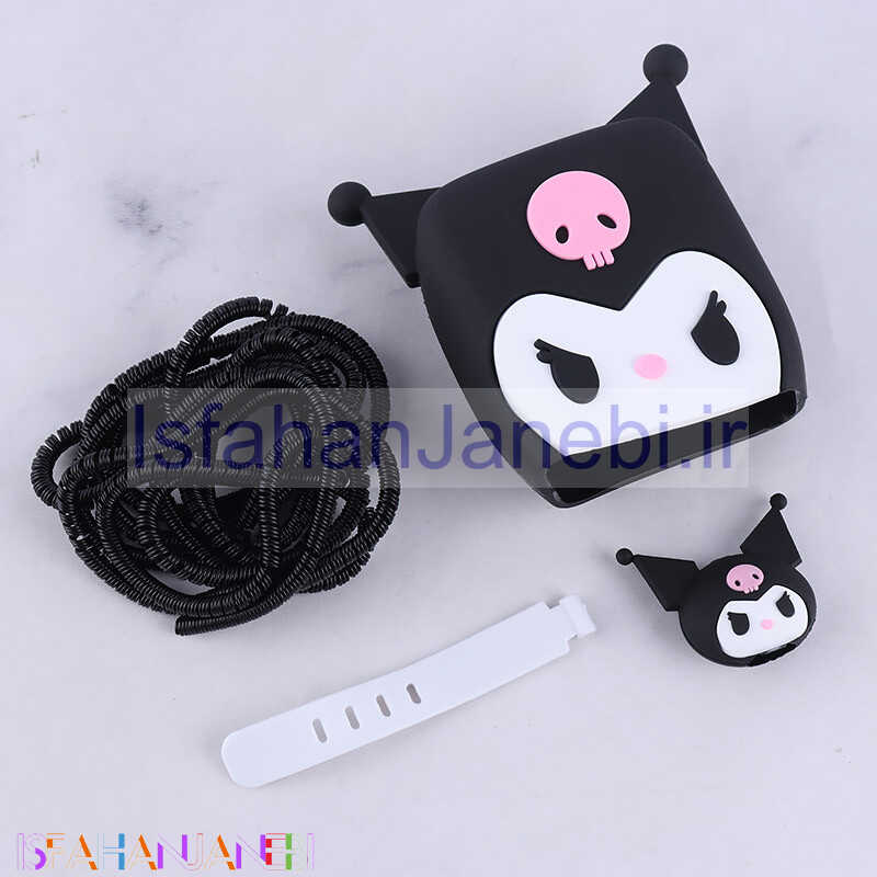 اصفهان جانبی-ست محافظ کابل و کلگی شارژر شیائومی طرح Kuromi
