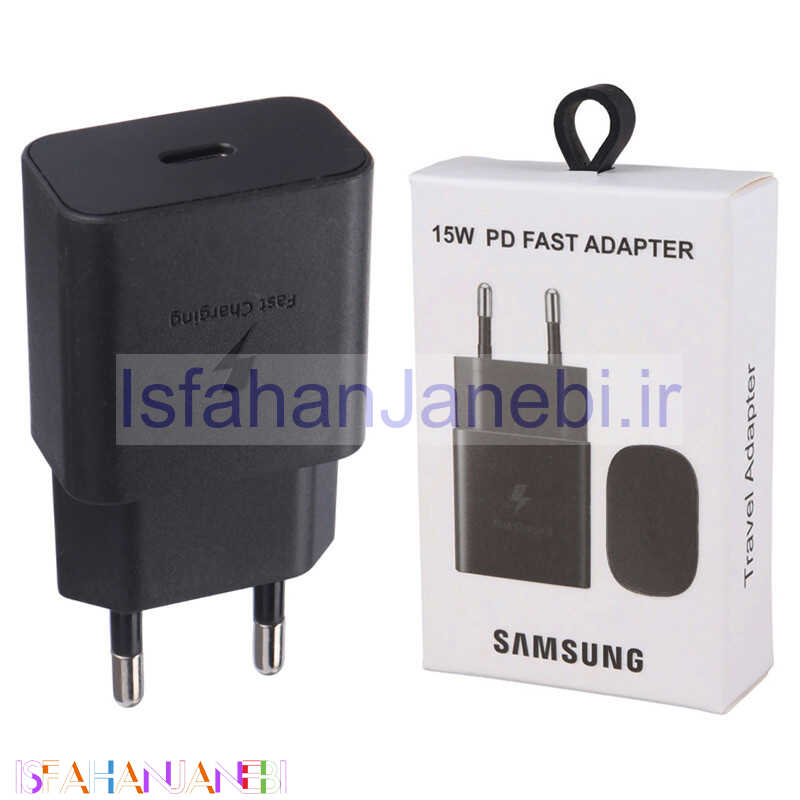 اصفهان جانبی-کلگی فست شارژ Samsung EP-TA800 2A PD3.0 15W Type-C برد آبی پک ایرانی