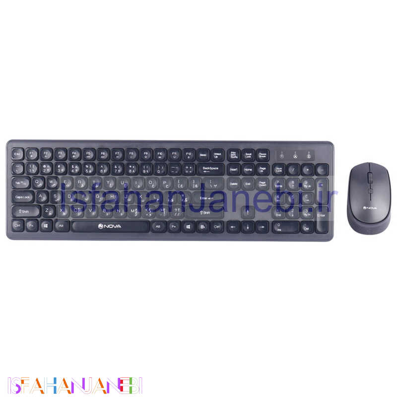 اصفهان جانبی-کیبورد و موس بی سیم نوا NKM-1401WL