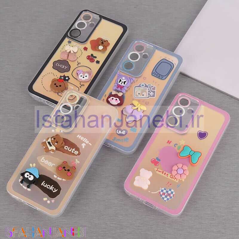اصفهان جانبی-قاب هولوگرامی سامسونگ Galaxy A35 عروسکی برجسته محافظ لنزدار