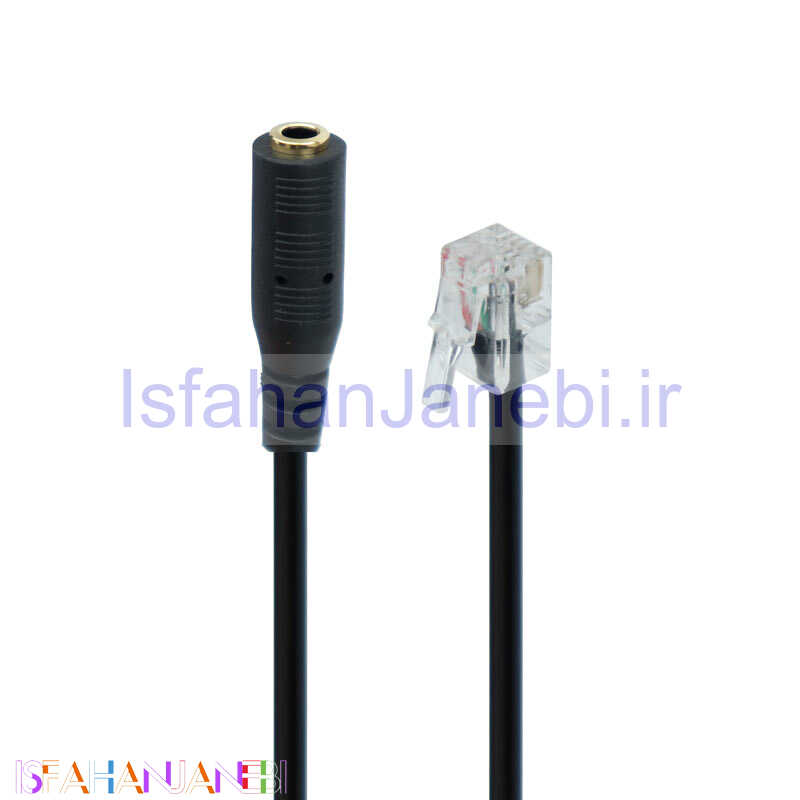 اصفهان جانبی-تبدیل سوکت تلفن به مادگی 3٫5 میلی متری TSCO TCRA 1401 30Cm شرینک