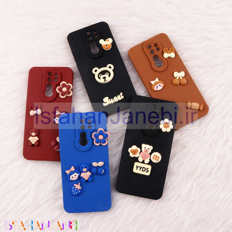 اصفهان جانبی-قاب فانتزی عروسکی Pro Camera محافظ لنزدار Xiaomi Redmi Note 8 Pro