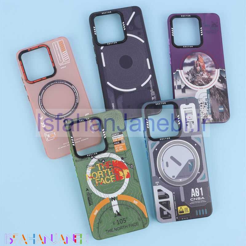 اصفهان جانبی-قاب فانتزی Sector طرح دار Xiaomi Redmi Note 13 4G