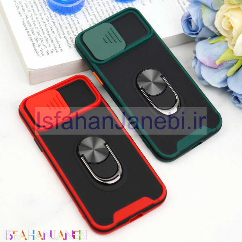 اصفهان جانبی-قاب ضد ضربه محافظ لنزدار کشویی هولدر دار بتمن کلاسیک آیفون iPhone 12