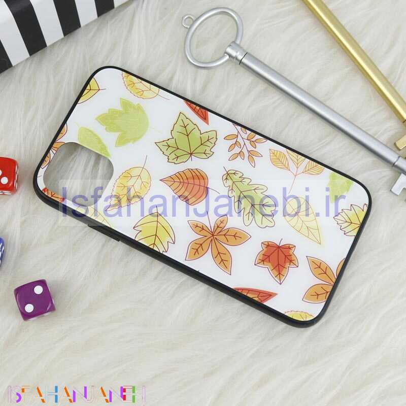 اصفهان جانبی-قاب پشت گلسی طرحدار برگ پاییزی iPhone 11