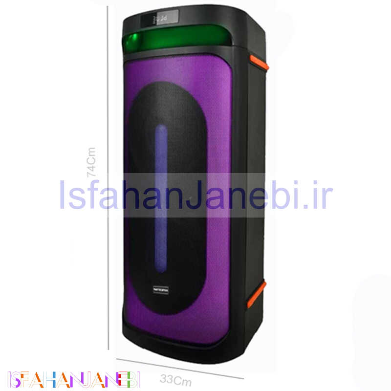 اصفهان جانبی-اسپیکر چمدانی بلوتوثی کینگ استار KBS640 + میکروفون و ریموت کنترل