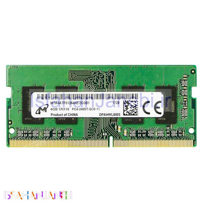 اصفهان جانبی-رم لپ تاپ میکرون Micron DDR4 4GB 2400MHz CL17