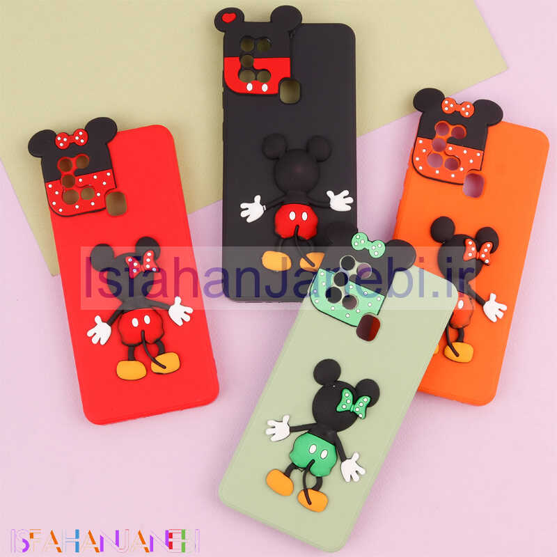 اصفهان جانبی-قاب عروسکی برجسته میکی موس و مینی موس محافظ لنزدار Samsung Galaxy A21s