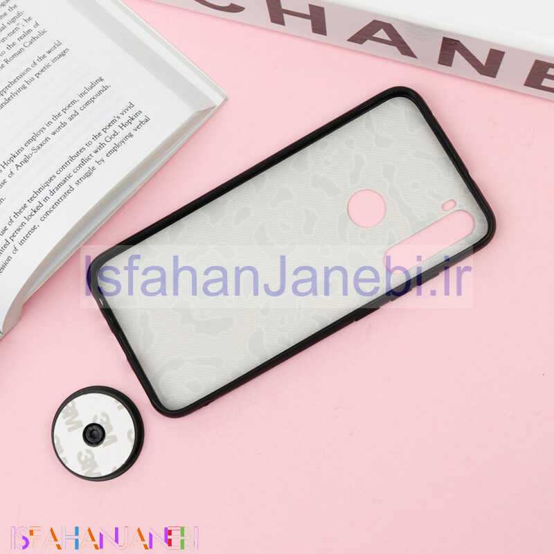 اصفهان جانبی-قاب فانتزی برجسته + پاپ سوکت طرح پلنگی Xiaomi Redmi Note 8 سری F