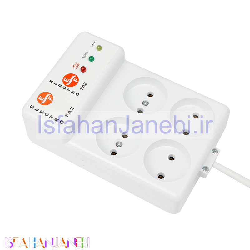 اصفهان جانبی-محافظ برق 4 خانه الکترو فاز 5 متری مدل 4002