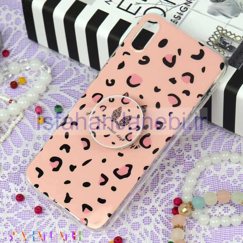 اصفهان جانبی-قاب سوپر IMD دور شفاف پاپ سوکت دار iPhone XS Max خرگوش