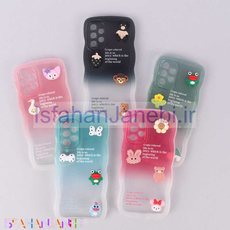 اصفهان جانبی-قاب عروسکی برجسته دو رنگ محافظ لنزدار Samsung Galaxy A32 4G