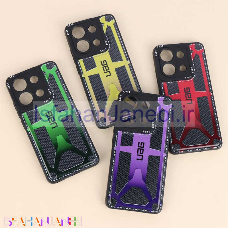 اصفهان جانبی-قاب ژله ای UAG طرح دوخت محافظ لنزدار Xiaomi Redmi Note 13 4G