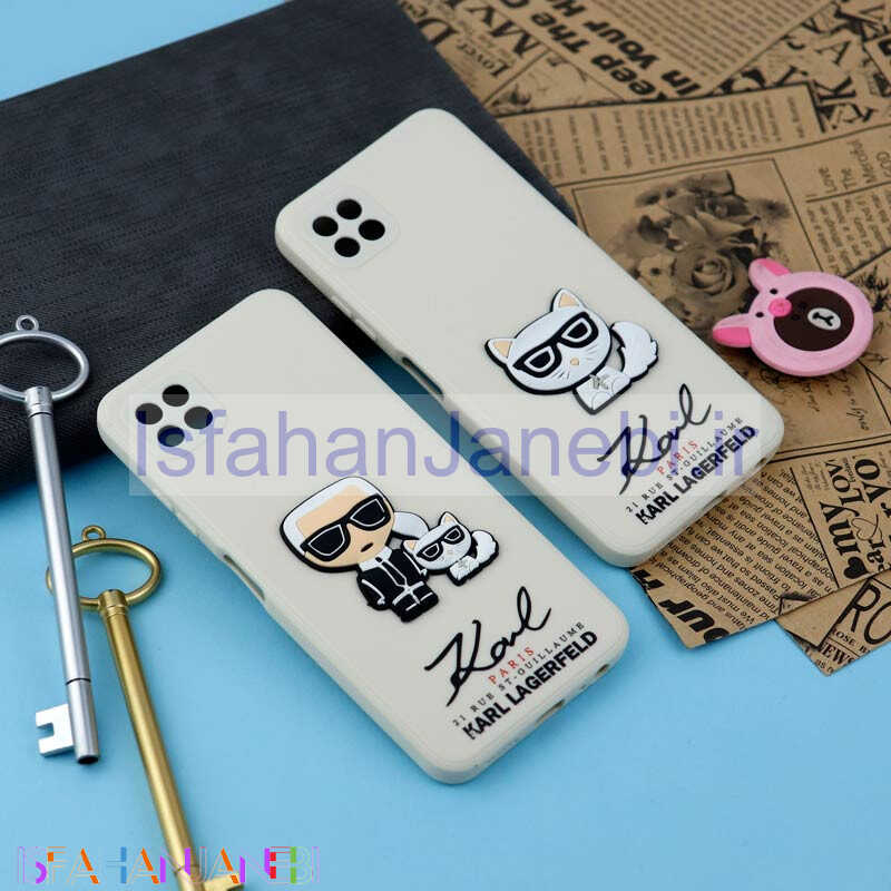 اصفهان جانبی-قاب سیلیکونی عروسکی کارل محافظ لنزدار Samsung Galaxy A22 5G