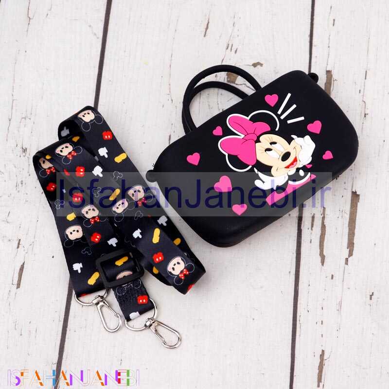 اصفهان جانبی-کیف هندزفری سیلیکونی مینی موس قلب دار