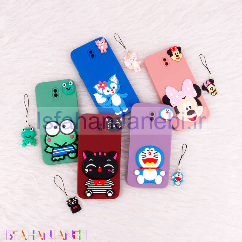 اصفهان جانبی-قاب عروسکی برجسته محافظ لنزدار Samsung Galaxy J5 Pro + آویز