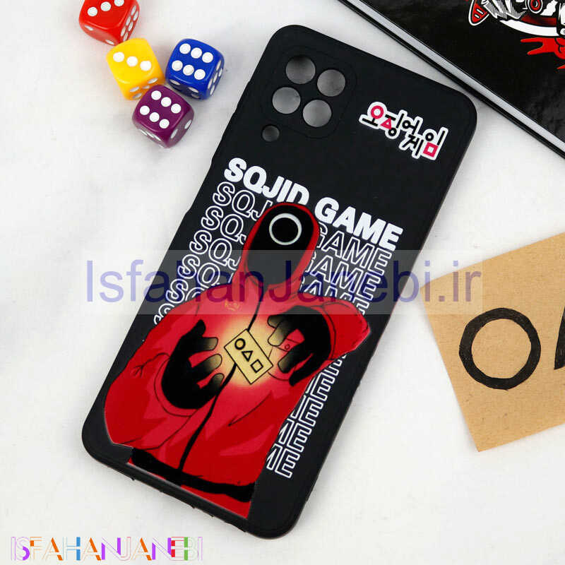 اصفهان جانبی-قاب سیلیکونی محافظ لنزدار طرح اسکویید گیم Samsung Galaxy A22 4G کد 12