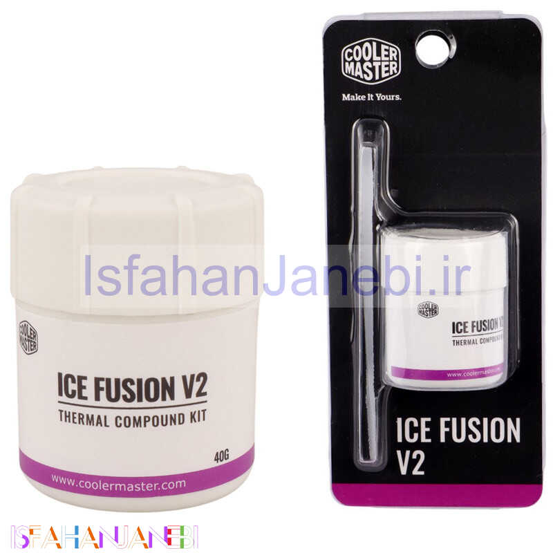 اصفهان جانبی-خمیر سیلیکون کاسه ای Cooler Master Ice Fusion V2 RG-ICF-CWR3-GP 40g