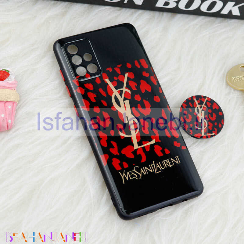 اصفهان جانبی-قاب فانتزی طرحدار محافظ لنزدار + پاپ سوکت Samsung Galaxy A71 سری T