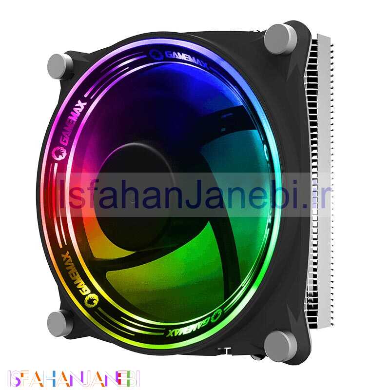 اصفهان جانبی-فن خنک کننده CPU گیم مکس GameMax Gamma 300 Rainbow ARGB