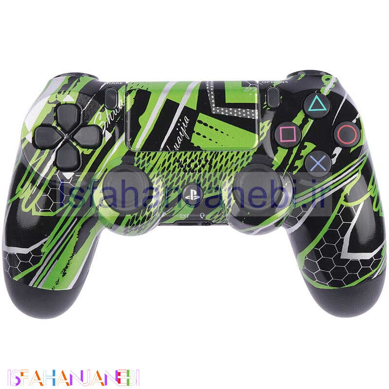 اصفهان جانبی-دسته بازی بی سیم SONY PlayStation 4 DualShock 4 High Copy طرح مشکی سبز