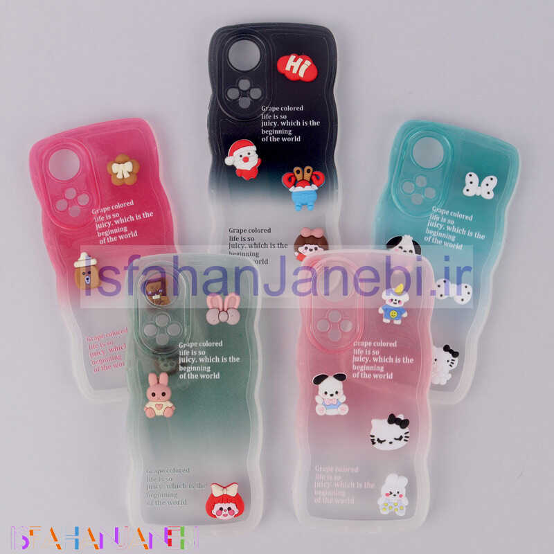 اصفهان جانبی-قاب عروسکی برجسته دو رنگ محافظ لنزدار Huawei Nova 9 / Honor 50