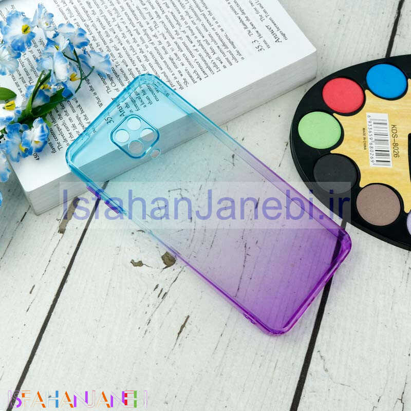 اصفهان جانبی-قاب آبرنگی دور رنگی محافظ لنزدار Xiaomi Redmi Note 9s