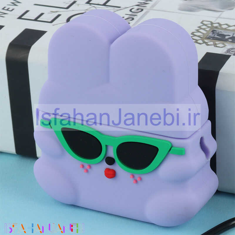 اصفهان جانبی-محافظ AirPods Pro 2 سیلیکونی طرح کلاه دار بنفش