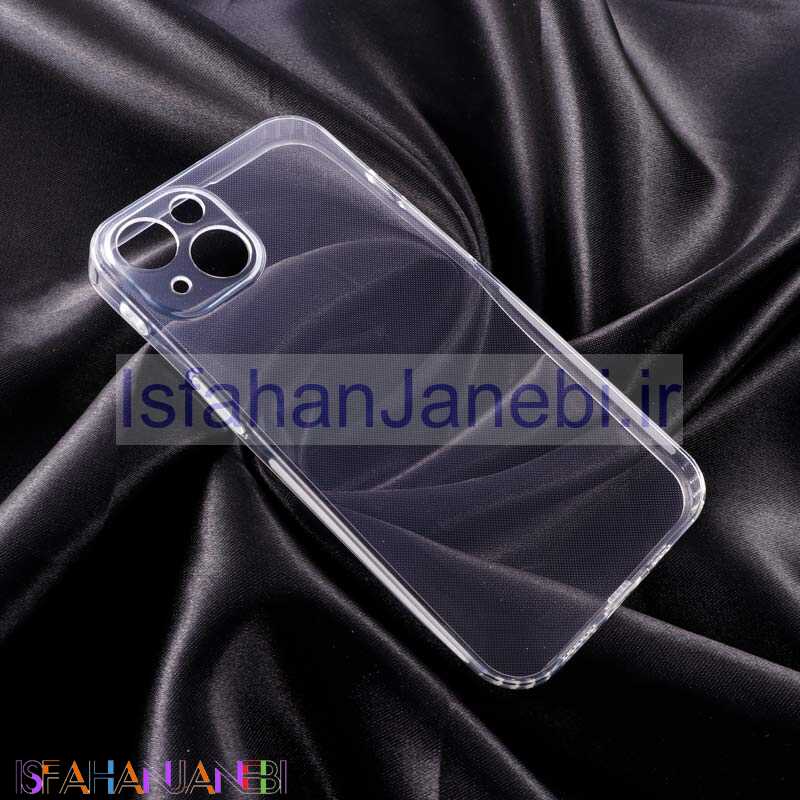 اصفهان جانبی-قاب ژله ای ساده بی رنگ محافظ لنزدار iPhone 13
