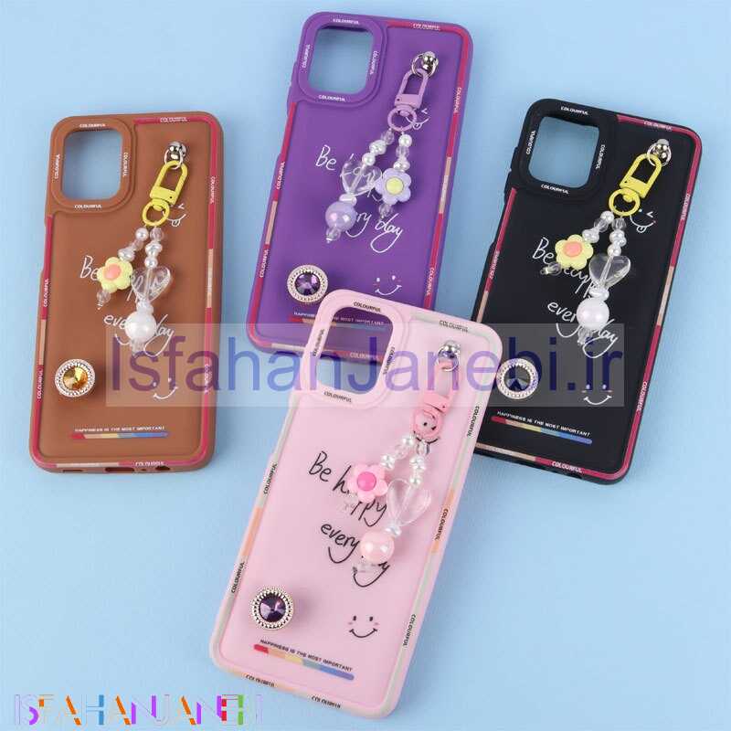 اصفهان جانبی-قاب ژله ای Colourful سامسونگ Galaxy A12 / M12 آویزدار
