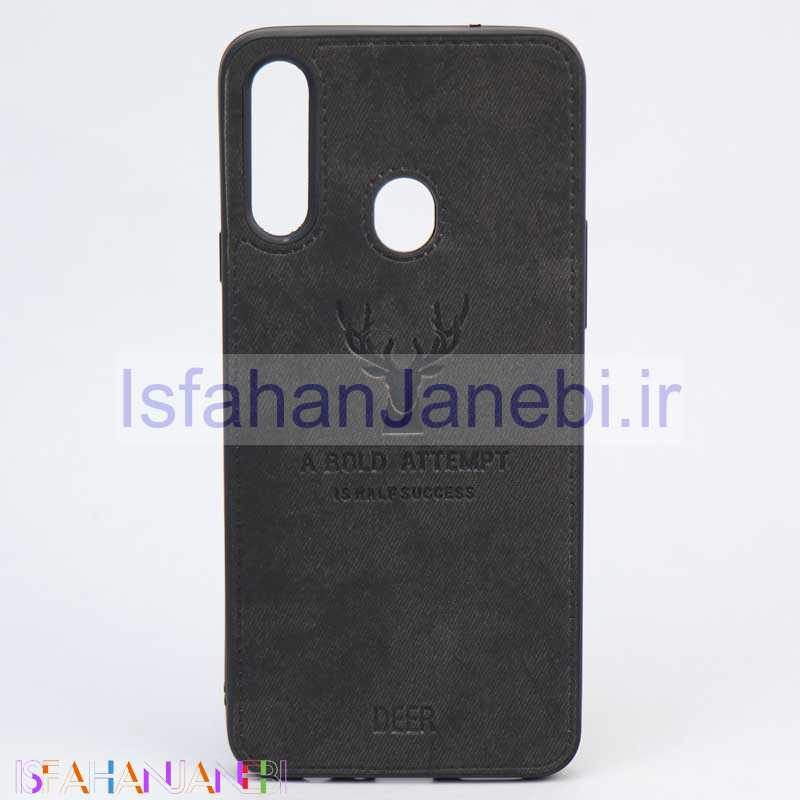 اصفهان جانبی-قاب چرمی طرح گوزن Samsung A20s مشکی