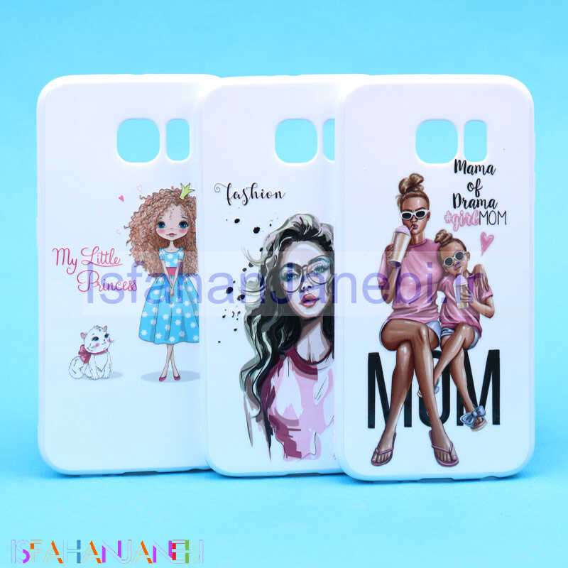 اصفهان جانبی-قاب فانتزی سفید طرح دختر سامسونگ S6