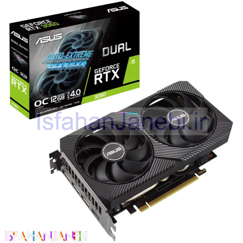 اصفهان جانبی-کارت گرافیک ASUS Dual GeForce RTX 3060 V2 OC 12GB GDDR6 192Bit