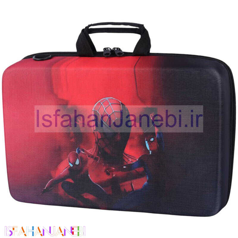 اصفهان جانبی-کیف کنسول بازی PS5 Slim طرح Spider man کد 14