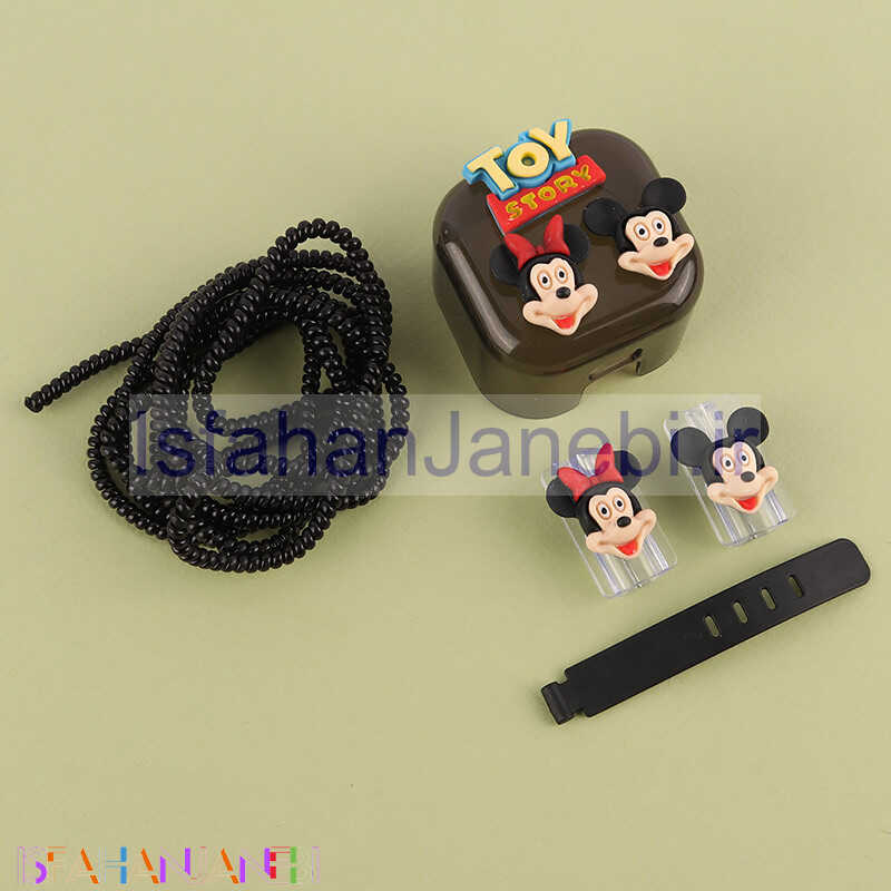 اصفهان جانبی-ست محافظ کابل و کلگی شارژر آیفون طرح میکی موس و مینی موس