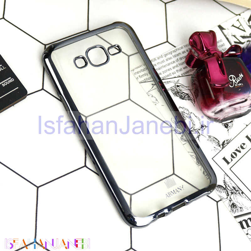 اصفهان جانبی-قاب ژله ای دور رنگی Samsung Galaxy J7 Core مشکی