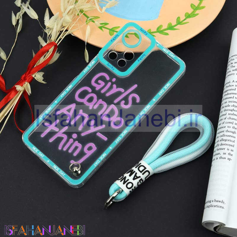 اصفهان جانبی-قاب طرحدار Girls Can Do محافظ لنزدار + بند آویز لنیارد Xiaomi Redmi Note 11 Pro Plus