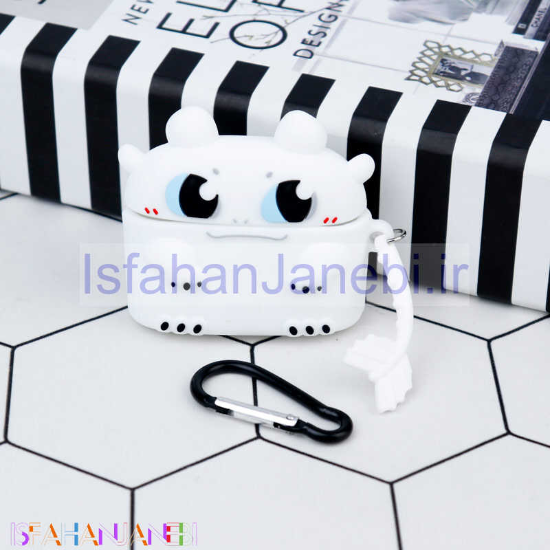 اصفهان جانبی-محافظ AirPods Pro سیلیکونی بی دندون سفید