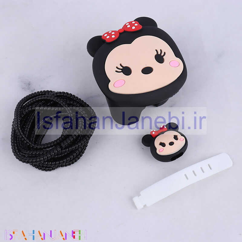 اصفهان جانبی-ست محافظ کابل و کلگی شارژر آیفون طرح مینی موس